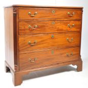 19TH CENTURY GEORGE III MAHOGANY CHEST OF DRAWERS