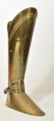 19TH CENTURY VICTORIAN WALKING STICK STAND IN FORM OF A BOOT