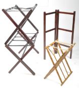 COLLECTION OF CONTEMPORARY FOLDING CLOTHES RIALS / RACKS