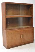 MINTY FURNITURE- VINTAGE 20TH CENTURY OAK LAWYER'S STACKING BOOKCASE