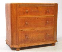 ART DECO OAK CHEST OF DRAWERS