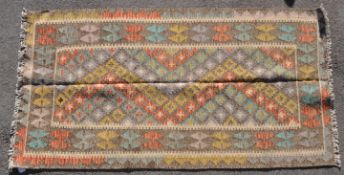 VINTAGE 20TH CENTURY ANATOLIAN TURKISH KILIM RUG