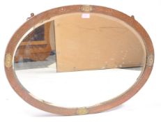 EARLY 20TH CENTURY ARTS & CRAFTS BRASS & COPPER MIRROR