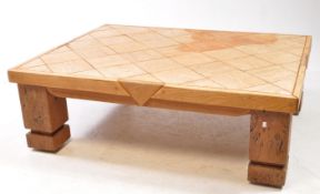 LATE 20TH CENTURY BESPOKE ARTISAN COFFEE TABLE