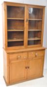 19TH CENTURY VICTORIAN PINE BOOKCASE CABINET