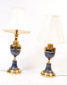 PAIR OF CLASSICAL STYLE LAMPS WITH SHADES