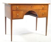 GEORGE III MAHOGANY KNEEHOLE WRITING DESK