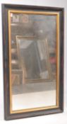 LARGE VINTAGE MID CENTURY REPRODUCTION RECTANGULAR WALL MIRROR