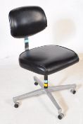 VINTAGE 20TH CENTURY INDUSTRIAL FACTORY SWIVEL DESK OFFICE CHAIR