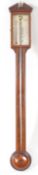 20TH CENTURY COMITTI OF LONDOND MAHOGANY STICK BAROMETER