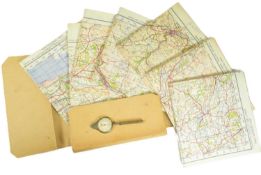 COLLECTION OF X7 WWII SECOND WORLD WAR REVISION MAPS OF SCOTLAND