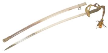 FIRST WORLD WAR GREEK CAVALRY OFFICERS SWORD WITH GERMAN BLADE