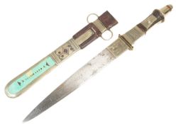 SILVER MOUNTED TUAREG DAGGER