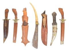 COLLECTION OF ASSORTED ETHNIC KNIVES & DAGGERS
