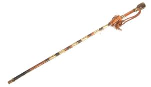 VINTAGE AFRICAN TRIBAL WALKING STICK CANE
