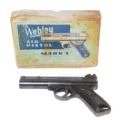 VINTAGE WEBLEY MARK I AIR PISTOL