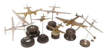 COLLECTION OF CAST METAL MODEL PLANES OF MILITARY INTEREST