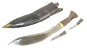 VINTAGE NEPALESE KUKRI KNIFE DAGGER