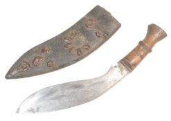 19TH CENTURY INDIAN KUKRI KNIFE DAGGER