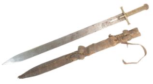 EARLY 20TH CENTURY SUDANESE KASKARA SWORD