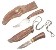 VINTAGE SCOTTISH SGIAN DUBH & AMERICAN OLD TIMER SHARPFINGER KNIFE