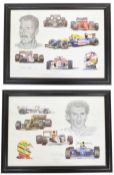 MOTOR RACING - FORMULA ONE TRIBUTE TO NIGEL MANSELL & AYRTON SENNA