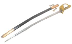 19TH CENTURY BRITISH 1827 PATTERN NAVAL OFFICERS SWORD