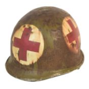 WWII SECOND WORLD WAR UNITED STATES ARMY M1 MEDICS HELMET