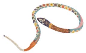 WWI FIRST WORLD WAR TURKISH PRISONER OF WAR BEADED SNAKE