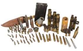 COLLECTION OF WWII SECOND WORLD WAR SPENT AMMUNITION
