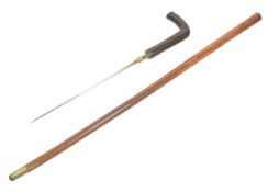 EARLY 20TH CENTURY SWORD STICK