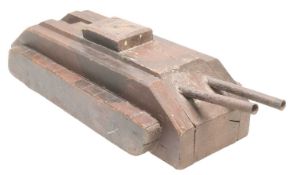 BELIEVED SECOND WORLD WAR PRISONER OF WAR WOODEN TANK MODEL