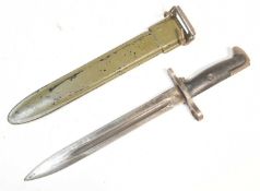 WWII SECOND WORLD WAR US UNITED STATES M1-E GARAND BAYONET