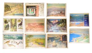 SOVIET RUSSIAN INTEREST - VINTAGE 1970S EDUCATION VISUAL DISPLAYS