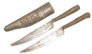 PAIR OF 19TH CENTURY ALGERAN RAZOR KNIVES