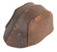 WWI FIRST WORLD WEAR BRITISH TANK CREW LEATHER HELMET