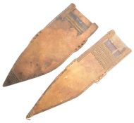 TWO EAST AFRICAN SOMALIAN BILLAO DAGGER SHEATHS