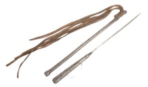 IMPERIAL RUSSIAN COSSACK RIDING CROP WITH CONCEALED BLADE