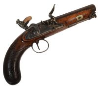 19TH CENTURY WILLIAMS & POWELL FLINTLOCK PISTOL