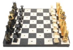BELIEVED PRISONER OF WAR MADE CHESS BOARD