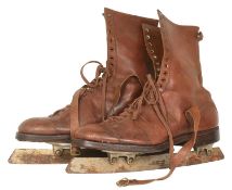 POLAR EXPLORATION INTEREST - HARRODS ICE SKATES REPUTEDLY OWNED BY WILFRED MONTAGUE BRUCE