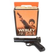 VINTAGE WEBLEY MARK II BOXED AIR PISTOL