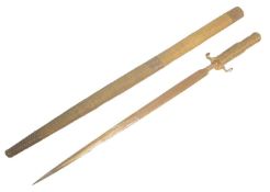 19TH CENTURY SOUTH AFRICAN ZULU SPEAR HEAD DAGGER