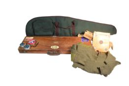 COLLECTION OF ASSORTED RIFLE SHOOTING ACCESSORIES