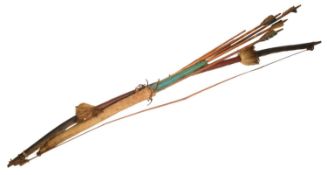 VINTAGE AFRICAN SOUVENIR BOW & ARROWS