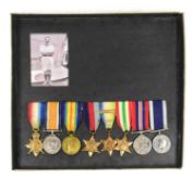 WWI & WWII MEDAL GROUP - SEAMAN IN THE ROYAL NAVY - HMS NORFOLK