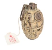 WWII SECOND WORLD WAR BRITISH ARMY NO.5 MKI MILLS BOMB TRAINING GRENADE