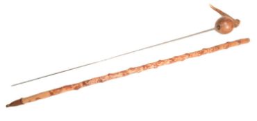 VINTAGE SOUTH AFRICAN KNOBKERRIE CONVERTED SWORD STICK