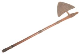 EARLY 20TH CENTURY AFRICAN ZULU TRIBAL AXE