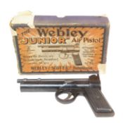 VINTAGE WEBLEY JUNIOR .177 CALIBRE AIR PISTOL